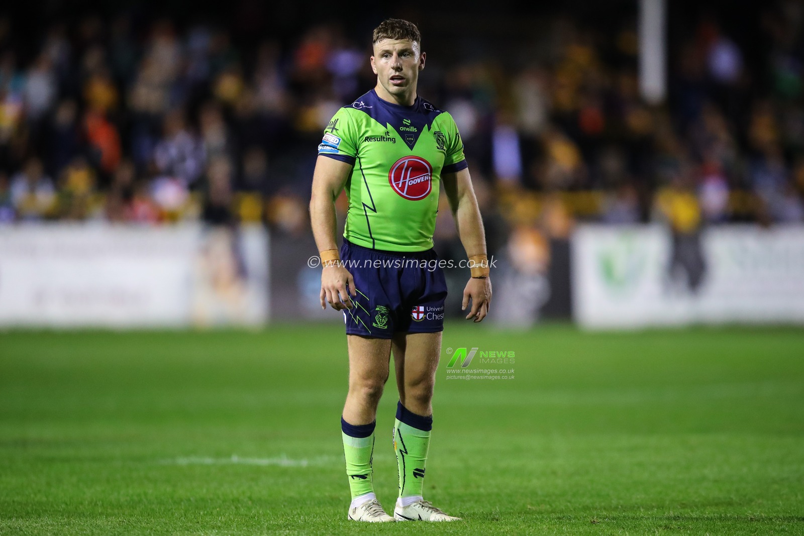 George Williams of Warrington Wolves during the Betfred Super League Round 23 match Castleford Tigers vs Warrington Wolves at The Mend-A-Hose Jungle, Castleford, United Kingdom, 23rd August 2024

(Photo by Gareth Evans/News Images)