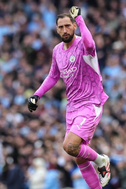 Manchester City goalkeeper Gianluigi Donnarumma during the Premier League match Manchester City vs Coventry City at Etihad Stadium, Manchester, United Kingdom on 05 September 2026

(Photo by Mark Cosgrove/News Images)