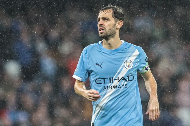 Bernardo Silva of Manchester City during the Premier League match Manchester City vs Crystal Palace at Etihad Stadium, Manchester, United Kingdom on 13 May 2026

(Photo by Mark Cosgrove/News Images)