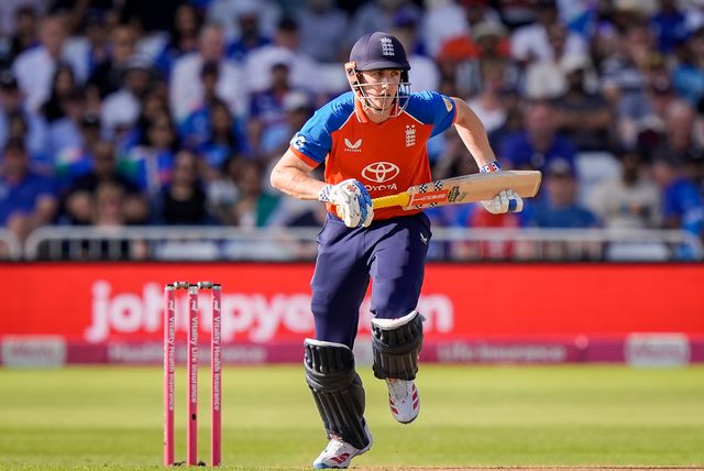 England captain Harry Brook goes for a run during the Third Vitality T20 International match England vs India at Trent Bridge, Nottingham, United Kingdom on 07 July 2026

(Photo by Maynard Manyowa/News Images)