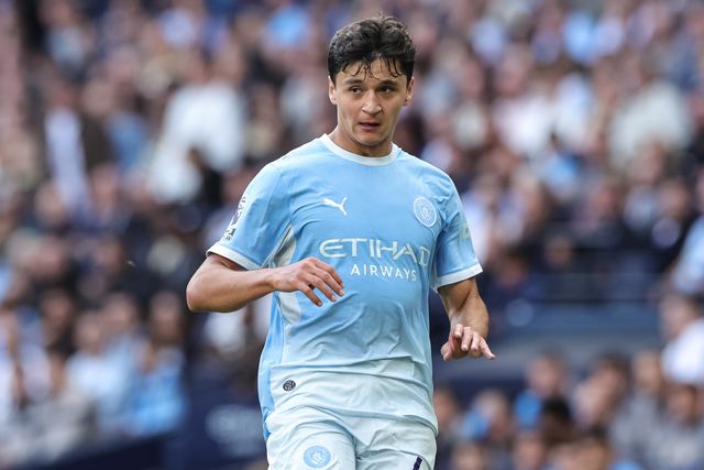 Abdukodir Khusanov of Manchester City during the Premier League match Manchester City vs Coventry City at Etihad Stadium, Manchester, United Kingdom on 05 September 2026

(Photo by Mark Cosgrove/News Images)