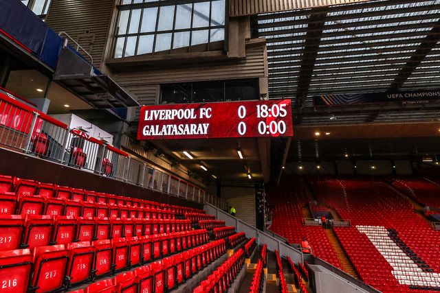 A general view of Anfield ahead of the UEFA Champions League last 16 second leg match Liverpool vs Galatasaray at Anfield, Liverpool, United Kingdom on 18 March 2026

(Photo by Alfie Cosgrove/News Images)