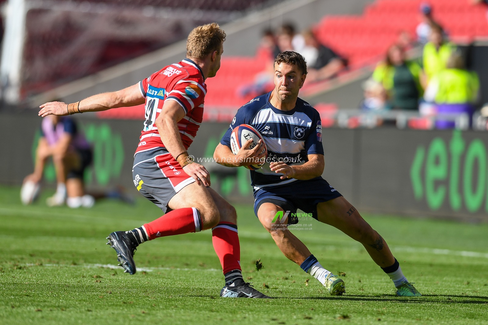 Sam Worsley of Bristol Bears during the Prem Rugby Cup match Bristol Bears vs Gloucester at Ashton Gate, Bristol, United Kingdom on 05 September 2026

(Photo by Alex Williamson/News Images)
