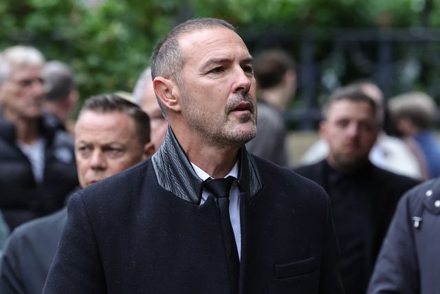 Paddy McGuinness arrives during Ricky Hatton' Funeral at Manchester Cathedral, Manchester, United Kingdom, 10th October 2025

(Photo by Mark Cosgrove/News Images)