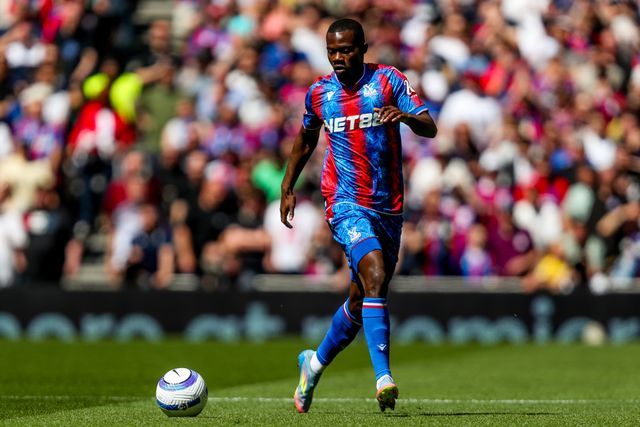 Tyrick Mitchell of Crystal Palace runs with the ball during the Premier League match Tottenham Hotspur vs Crystal Palace at Tottenham Hotspur Stadium, London, United Kingdom, 11th May 2025

(Photo by Izzy Poles/News Images)