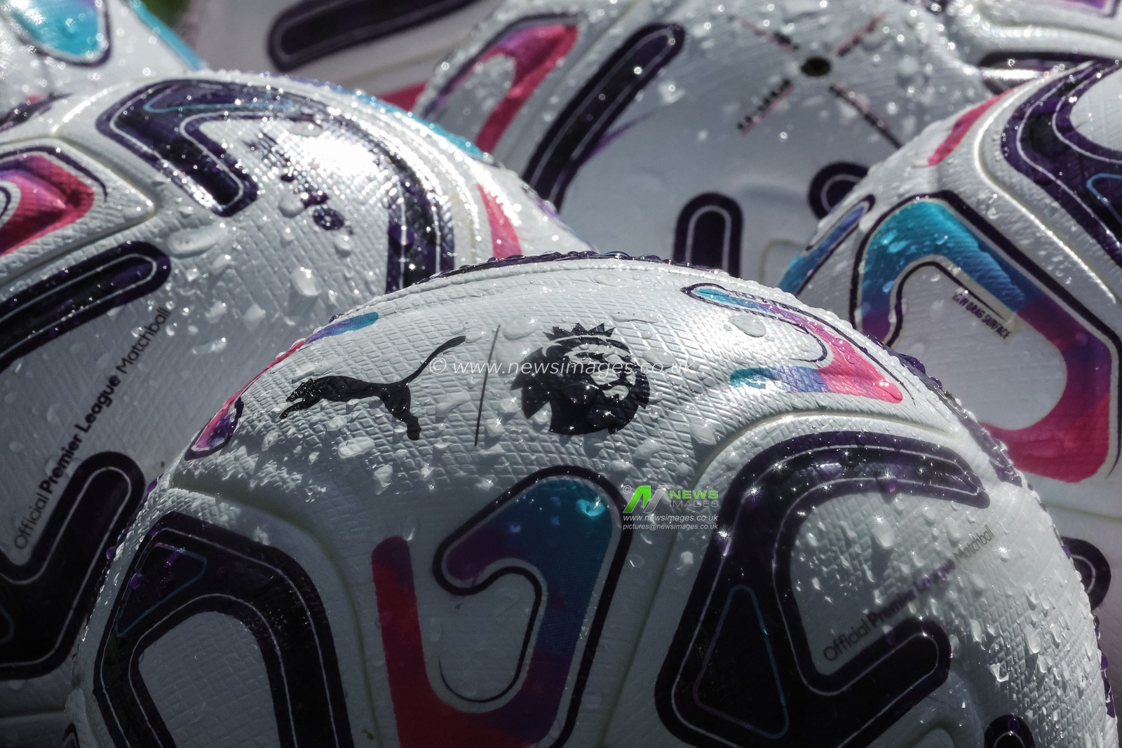 The Premier League logo on the Puma official match ball during the Premier League match Everton vs Manchester United at Hill Dickinson Stadium, Liverpool, United Kingdom on 06 September 2026

(Photo by Mark Cosgrove/News Images)