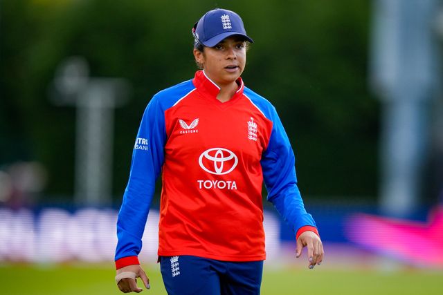 Sophia Dunkley of England during the England Women v New Zealand 1st Vitality IT20 match at The Central Co-Op County Ground, Derby, United Kingdom on 20 May 2026

(Photo by Maynard Manyowa/News Images)
