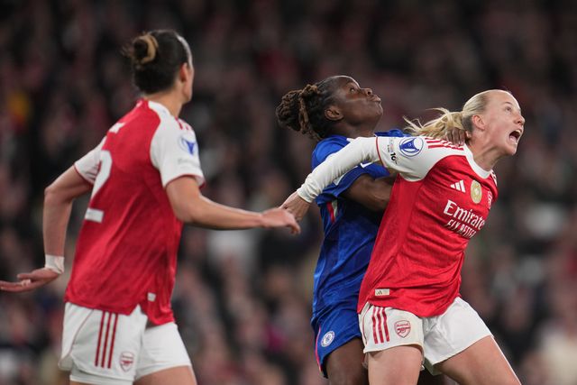 during the UEFA Women's Champions League Quarter-finals match Arsenal vs Chelsea at Arsenal Stadium, London, United Kingdom on 24 March 2026

(Photo by Harvey Murphy/News Images)