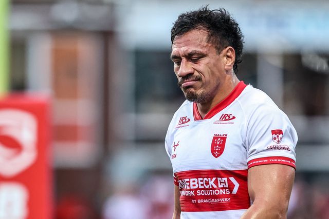 Sauaso Sue of Hull KR during the Betfred Super League round 12 match Hull KR vs Wigan Warriors at Sewell Group Craven Park, Hull, United Kingdom on 21 May 2026

(Photo by Alfie Cosgrove/News Images)