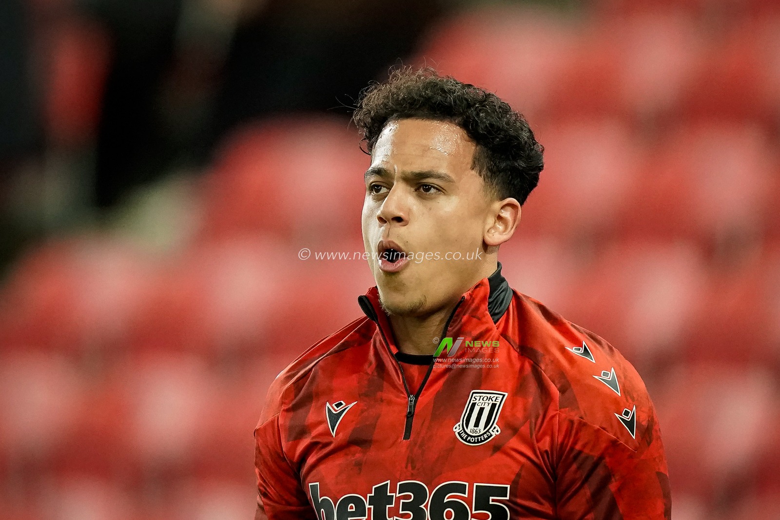 Million Manhoef of Stoke City in the pregame warmup session during the Sky Bet Championship match Stoke City vs Oxford United at Bet365 Stadium, Stoke On Trent, United Kingdom on 25 February 2026

(Photo by Maynard Manyowa/News Images)