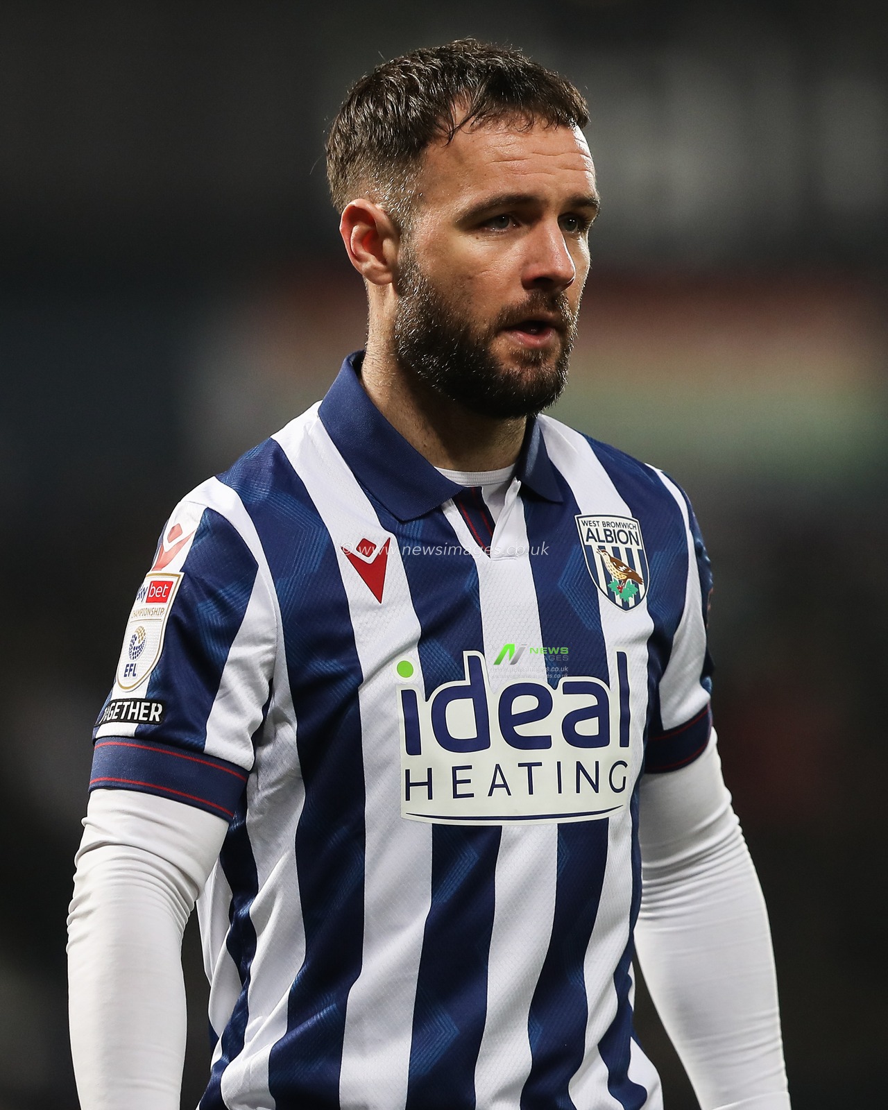 Adam Armstrong of West Bromwich Albion during the Sky Bet Championship match West Bromwich Albion vs Blackburn Rovers at The Hawthorns, West Bromwich, United Kingdom, 12th February 2025

(Photo by Gareth Evans/News Images)
