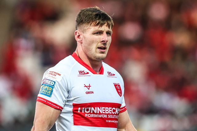Tom Davies of Hull KR during the Betfred Super League round 10 match Hull KR vs Castleford Tigers at Sewell Group Craven Park, Hull, United Kingdom on 30 April 2026

(Photo by Alfie Cosgrove/News Images)