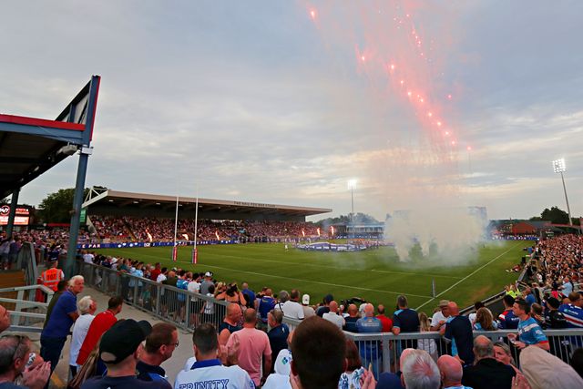 A general view of the DIY Kitchens Stadium before the Betfred Super League round 15 match Wakefield Trinity vs Wigan Warriors at DIY Kitchens Stadium, Wakefield, United Kingdom, 20th June 2025

(Photo by Sam Eaden/News Images)