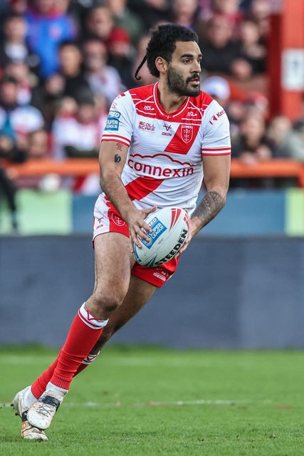 Tyrone May of Hull KR during the Betfred Super League Semi Final 2 match Hull KR vs St Helens at Sewell Group Craven Park, Kingston upon Hull, United Kingdom, 3rd October 2025

(Photo by Alfie Cosgrove/News Images)