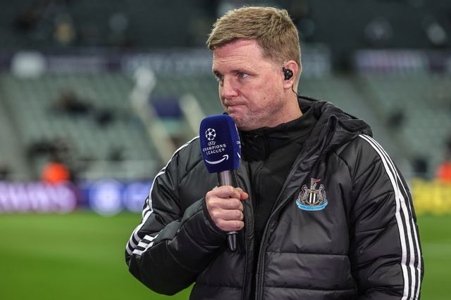 Eddie Howe manager of Newcastle United is interviewed ahead of the UEFA Champions League Last 16 match Newcastle Untied vs Barcelona at St. James's Park, Newcastle, United Kingdom on 10 March 2026

(Photo by Mark Cosgrove/News Images)