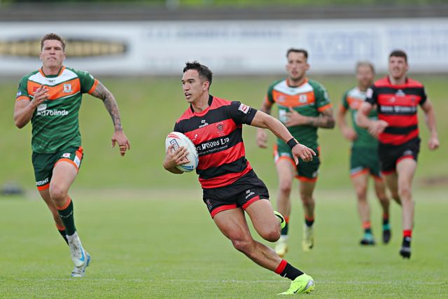 Tee Ritson of Barrow Raiders during the Betfred Championship match Hunslet RLFC vs Barrow Raiders at South Leeds Stadium, Leeds, United Kingdom, 22nd June 2025

(Photo by Sam Eaden/News Images)