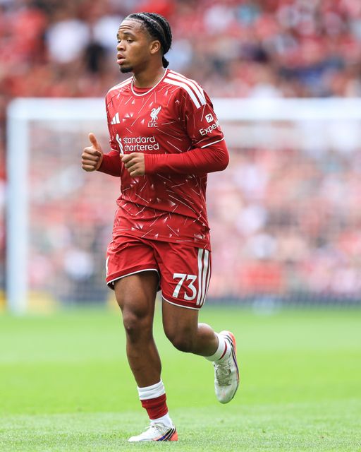 Rio Ngumoha of Liverpool during the pre-season friendly match Liverpool vs Monaco at Anfield, Liverpool, United Kingdom on 09 August 2026

(Photo by Jorge Horsted/News Images)