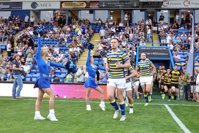 Ben Currie of Warrington Wolves during the Betfred Super League round 23 match Warrington Wolves vs York Knights at The Halliwell Jones Stadium, Warrington, United Kingdom on 13 August 2026

(Photo by Mark Cosgrove/News Images)