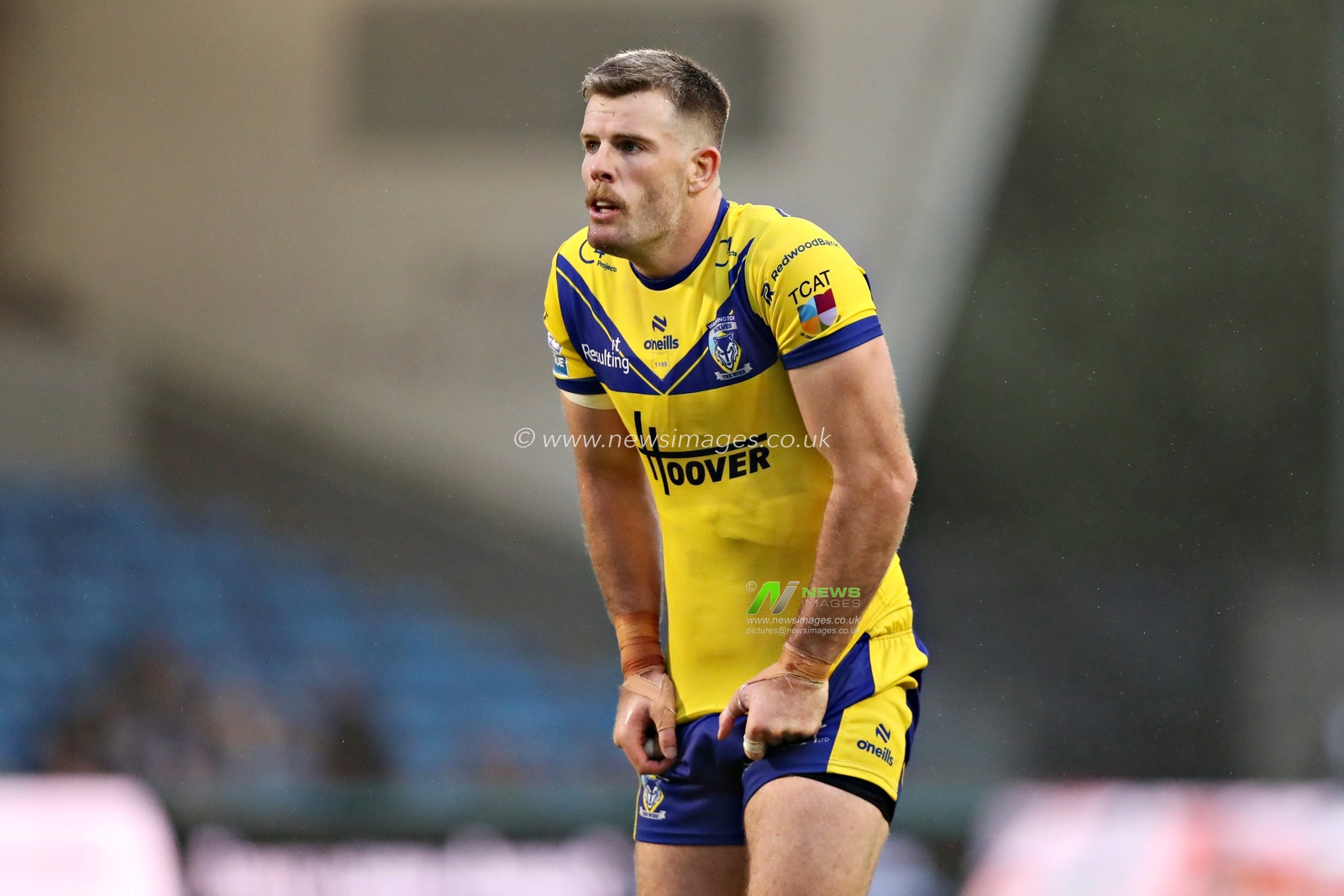 Lachlan Fitzgibbon of Warrington Wolves during the Betfred Super League round 17 match Salford Red Devils vs Warrington Wolves at Salford Community Stadium, Eccles, United Kingdom, 4th July 2025(Photo by Sam Eaden/News Images)