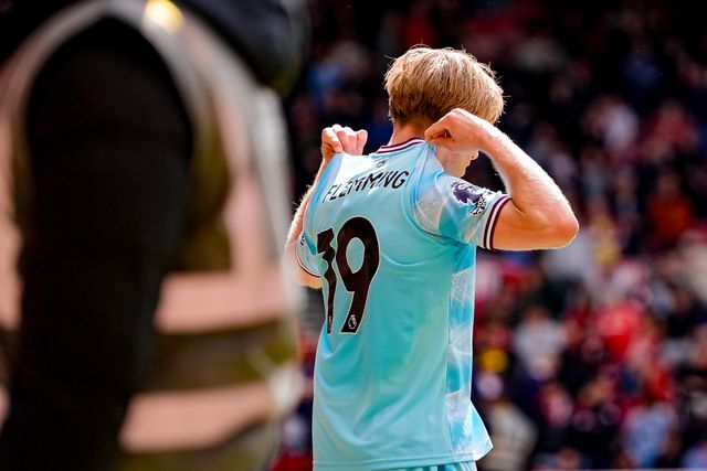 Zian Flemming of Burnley celebrates his goal to make it  0-1 during the Premier League match Nottingham Forest vs Burnley at City Ground, Nottingham, United Kingdom on 19 April 2026

(Photo by Maynard Manyowa/News Images)