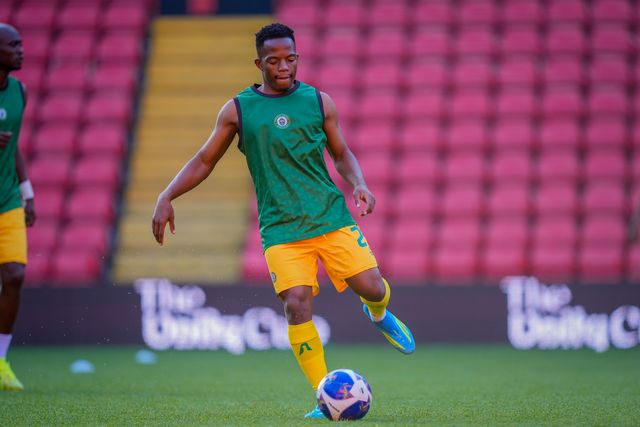 Emmanuel Jalai of Zimbabwe in the pregame warmup session  during the Unity Cup 2026 Semi-Finals match Nigeria vs Zimbabwe at The Valley, London, United Kingdom on 26 May 2026

(Photo by Maynard Manyowa/News Images)