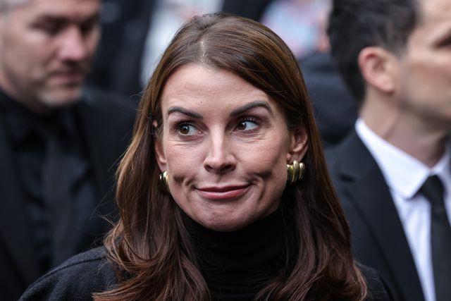 Coleen Rooney arrives during Ricky Hatton' Funeral at Manchester Cathedral, Manchester, United Kingdom, 10th October 2025

(Photo by Mark Cosgrove/News Images)