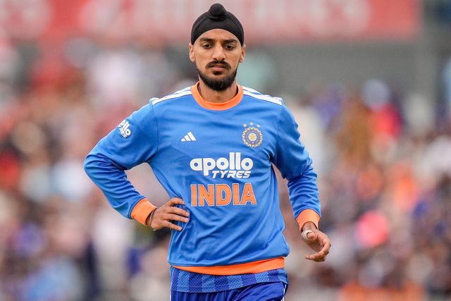 Arshdeep Singh of India during the Second Vitality T20 International match England vs India at Old Trafford, Manchester, United Kingdom on 04 July 2026

(Photo by Maynard Manyowa/News Images)