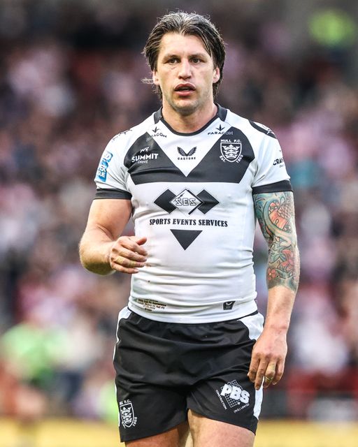 Tom Briscoe of Hull FC during the Betfred Super League round 12 match Leigh Leopards vs Hull FC at Leigh Sports Village, Leigh, United Kingdom on 22 May 2026

(Photo by Alfie Cosgrove/News Images)