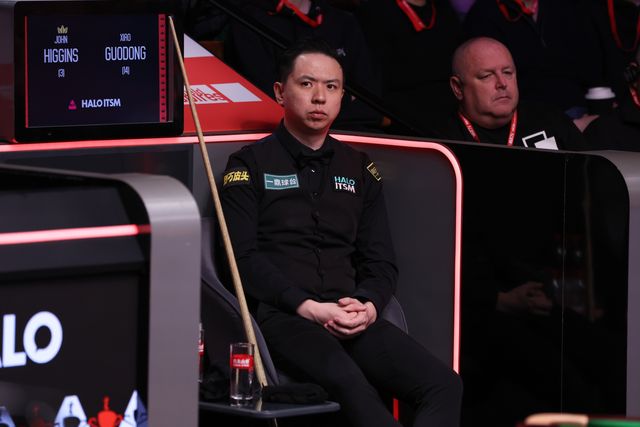 Xiao Guodongat during the 2025 Halo World Snooker Championship Game between John Higgins and Xiao Guodongat Crucible Theatre, Sheffield, United Kingdom, 26th April 2025

(Photo by Alex Roebuck/News Images)