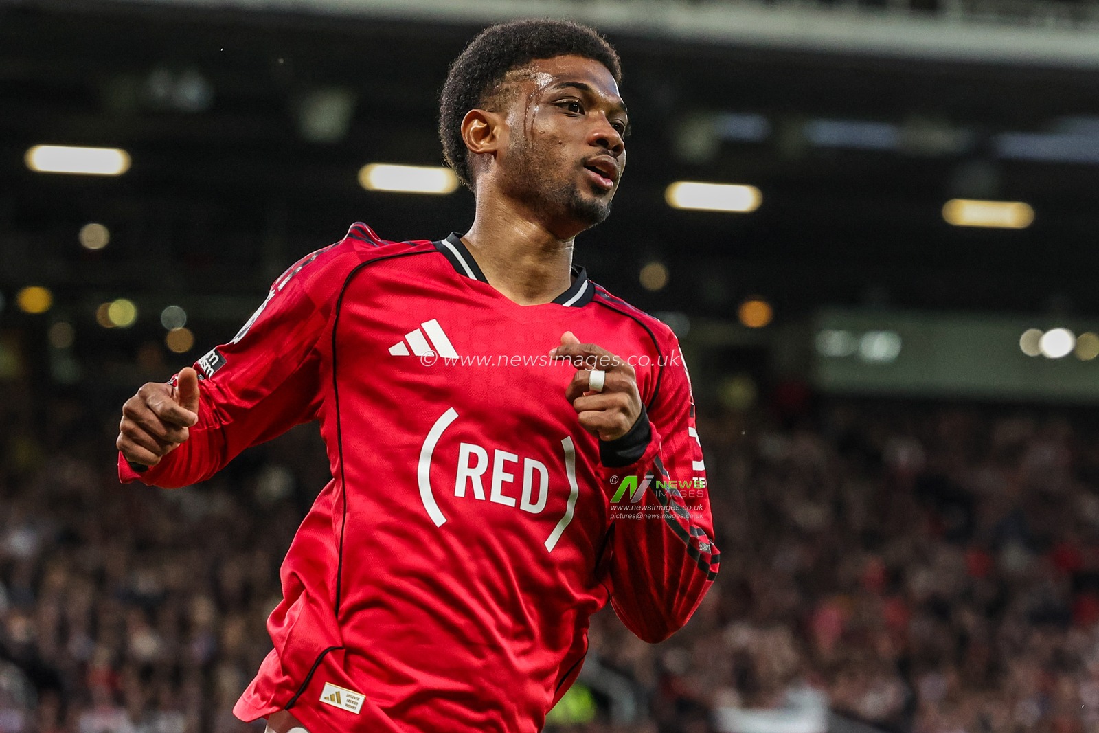 Amad Diallo of Manchester United during the Premier League match Manchester United vs Brentford at Old Trafford, Manchester, United Kingdom on 27 April 2026

(Photo by Mark Cosgrove/News Images)
