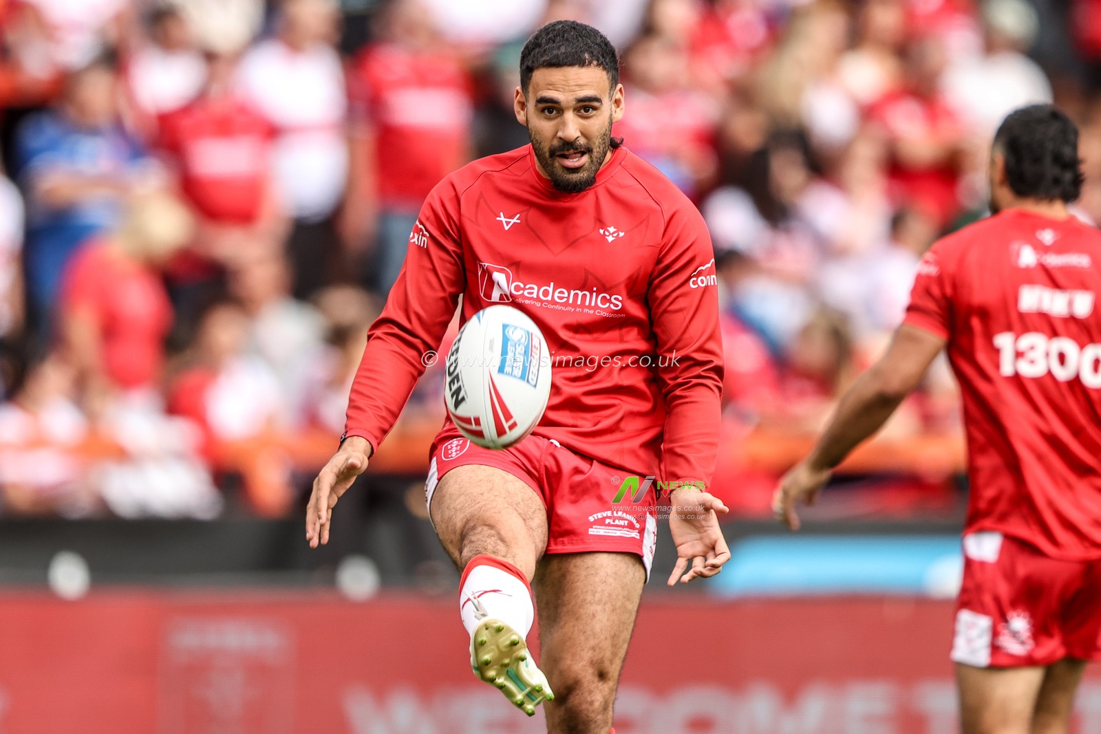 Tyrone May of Hull KR in the pre-game warm up during the Betfred Super League round 18 match Hull KR vs Wakefield Trinity at Sewell Group Craven Park, Hull, United Kingdom on 11 July 2026

(Photo by Alfie Cosgrove/News Images)