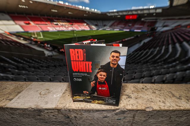 Granit Xhaka of Sunderland on the front cover of the match day programme during the Premier League match Sunderland vs Brighton & Hove Albion at Stadium Of Light, Sunderland, United Kingdom on 14 March 2026

(Photo by Alfie Cosgrove/News Images)