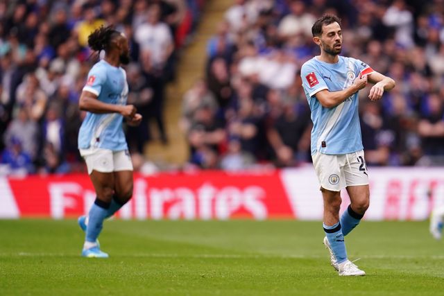 Bernardo Silva of Manchester City during the Emirates FA Cup Final match Chelsea vs Manchester City at Wembley Stadium, London, United Kingdom on 16 May 2026

(Photo by Harvey Murphy/News Images)