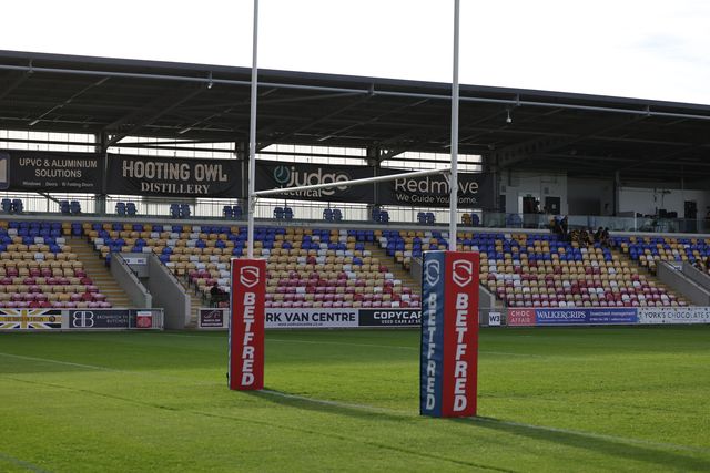 A general view of The LNER Community Stadium during the Betfred Super League round 12 match York Knights vs Catalans Dragons at LNER Community Stadium, York, United Kingdom on 23 May 2026

(Photo by Mark Cosgrove/News Images)