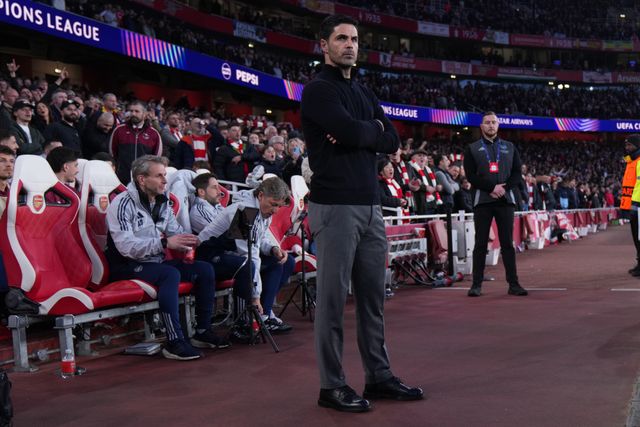 Mikel Arteta manager of Arsenal during the UEFA Champions League Quarter Finals match Arsenal vs Sporting CP at Arsenal stadium, London, United Kingdom on 15 April 2026

(Photo by Harvey Murphy/News Images)