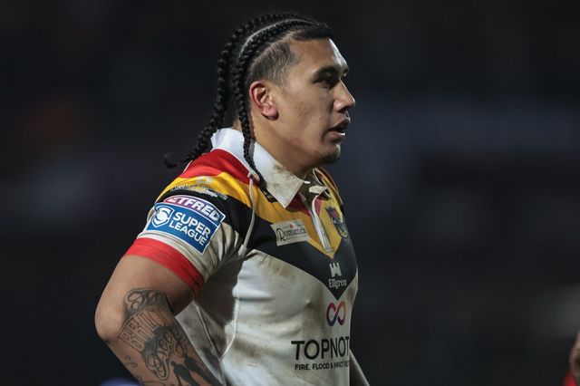 Tray Lolesi of Bradford Bulls  during the Betfred Super League Round 5 match Bradford Bulls vs Huddersfield Giants at Odsal Stadium, Bradford, United Kingdom on 20 March 2026

(Photo by Mark Cosgrove/News Images)