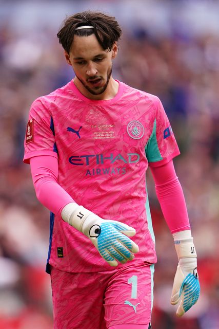 Manchester City goalkeeper James Trafford during the Emirates FA Cup Final match Chelsea vs Manchester City at Wembley Stadium, London, United Kingdom on 16 May 2026

(Photo by Harvey Murphy/News Images)