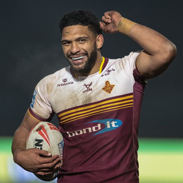 Taane Milne of Huddersfield Giants reacts during the Betfred Super League Round 5 match Bradford Bulls vs Huddersfield Giants at Odsal Stadium, Bradford, United Kingdom on 20 March 2026

(Photo by Mark Cosgrove/News Images)
