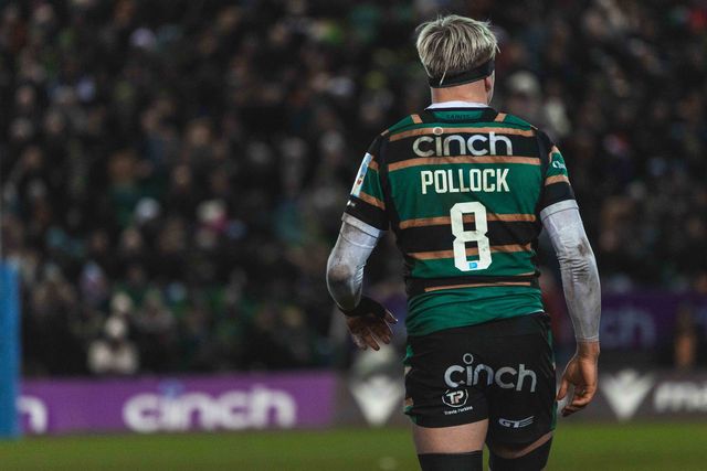 Henry Pollock of Northampton Saints during the Gallagher Premiership match Northampton Saints vs Sale Sharks at Cinch Stadium at Franklin's Gardens, Northampton, United Kingdom, 20th December 2025

(Photo by Craig Evans/News Images)

*** GER AUT SUI OUT ***