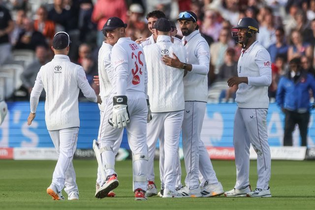 Josh Tongue of England celebrates the wicket of Kane Williamson of New Zealand  during the 1st Rothesay Test Match Day 2 match England vs New Zealand at Lords, London, United Kingdom on 05 June 2026

(Photo by Mark Cosgrove/News Images)