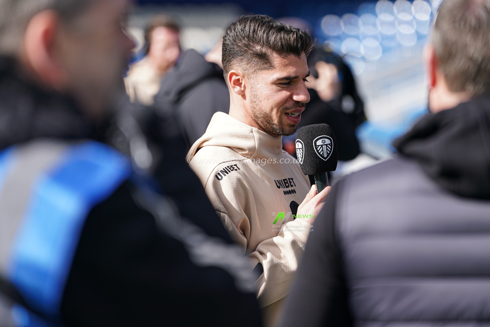 Manor Solomon of Leeds United ahead of the Sky Bet Championship match Queens Park Rangers vs Leeds United at Kiyan Prince Foundation Stadium, London, United Kingdom, 15th March 2025

(Photo by Harvey Murphy/News Images)