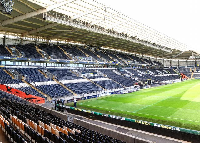 A general view of MKM Stadium during the Betfred Super League Round 24 match Hull FC vs Leeds Rhinos at MKM Stadium, Hull, United Kingdom, 30th August 2025

(Photo by Richard Bierton/News Images)