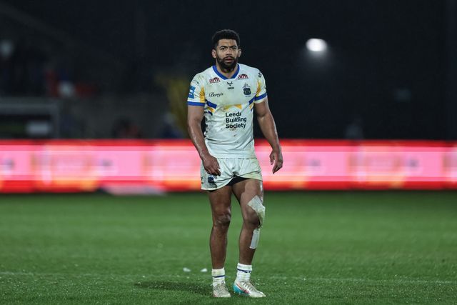 Kallum Watkins of Leeds Rhinos during the Betfred Challenge Cup round 4 match Wakefield Trinity vs Leeds Rhinos at DIY Kitchens Stadium, Wakefield, United Kingdom on 13 March 2026

(Photo by Mark Cosgrove/News Images)