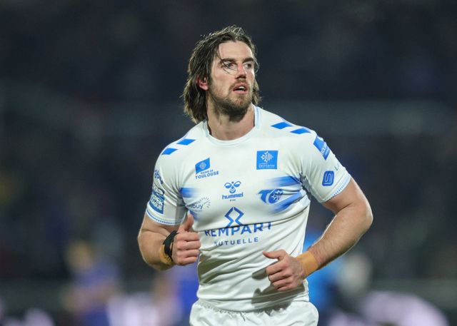 Joe Bretherton of Toulouse Olympique during the Betfred Super League Round 1 match Wakefield Trinity vs Toulouse Olympique at DIY Kitchens Stadium, Wakefield, United Kingdom on 14 February 2026

(Photo by Richard Bierton/News Images)