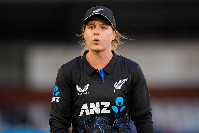 Brooke Halliday  of New Zealand during the England Women v New Zealand 1st Vitality IT20 match at The Central Co-Op County Ground, Derby, United Kingdom on 20 May 2026

(Photo by Maynard Manyowa/News Images)