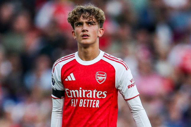 Max Robert Dowman of Arsenal looks on during the Premier League match Arsenal vs Leeds United at Emirates Stadium, London, United Kingdom, 23rd August 2025

(Photo by Izzy Poles/News Images)