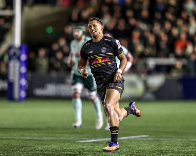 Harrison Obatoyinbo of Newcastle Red Bulls during the Premiership Rugby Cup match Newcastle Red Bulls vs Leicester Tigers at Kingston Park, Newcastle, United Kingdom, 31st October 2025

(Photo by Alfie Cosgrove/News Images)

*** GER AUT SUI OUT ***