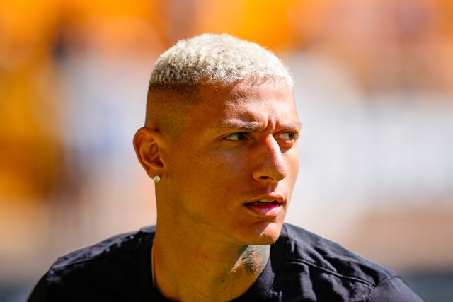 Richarlison of Tottenham Hotspur in the pregame warmup session  during the Premier League match Wolverhampton Wanderers vs Tottenham Hotspur at Molineux, Wolverhampton, United Kingdom on 25 April 2026

(Photo by Maynard Manyowa/News Images)