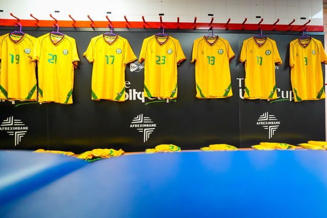 A general view of the Zimbabwe dressing room during the Nigeria vs Zimbabwe Unity Cup 2026 semi-final match at The Valley in Charlton, London, England on Tuesday, May 26, 2026.