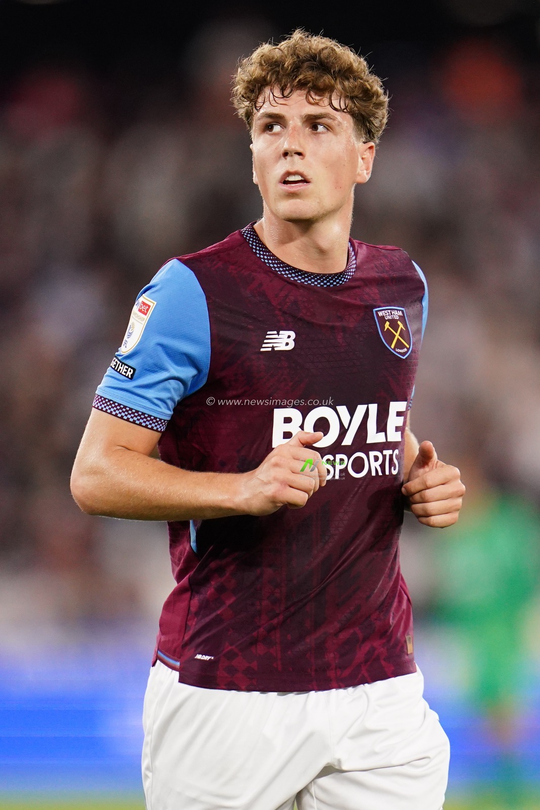 Arne Engels of West Ham United during the Sky Bet Championship match West Ham United vs Wolverhampton Wanderers at London Stadium, London, United Kingdom on 01 September 2026

(Photo by Harvey Murphy/News Images)